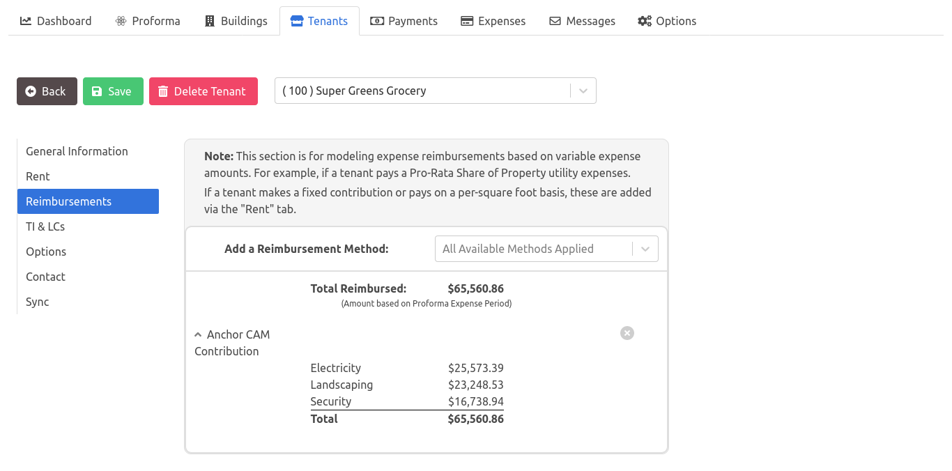 Creating a Reimbursement Method