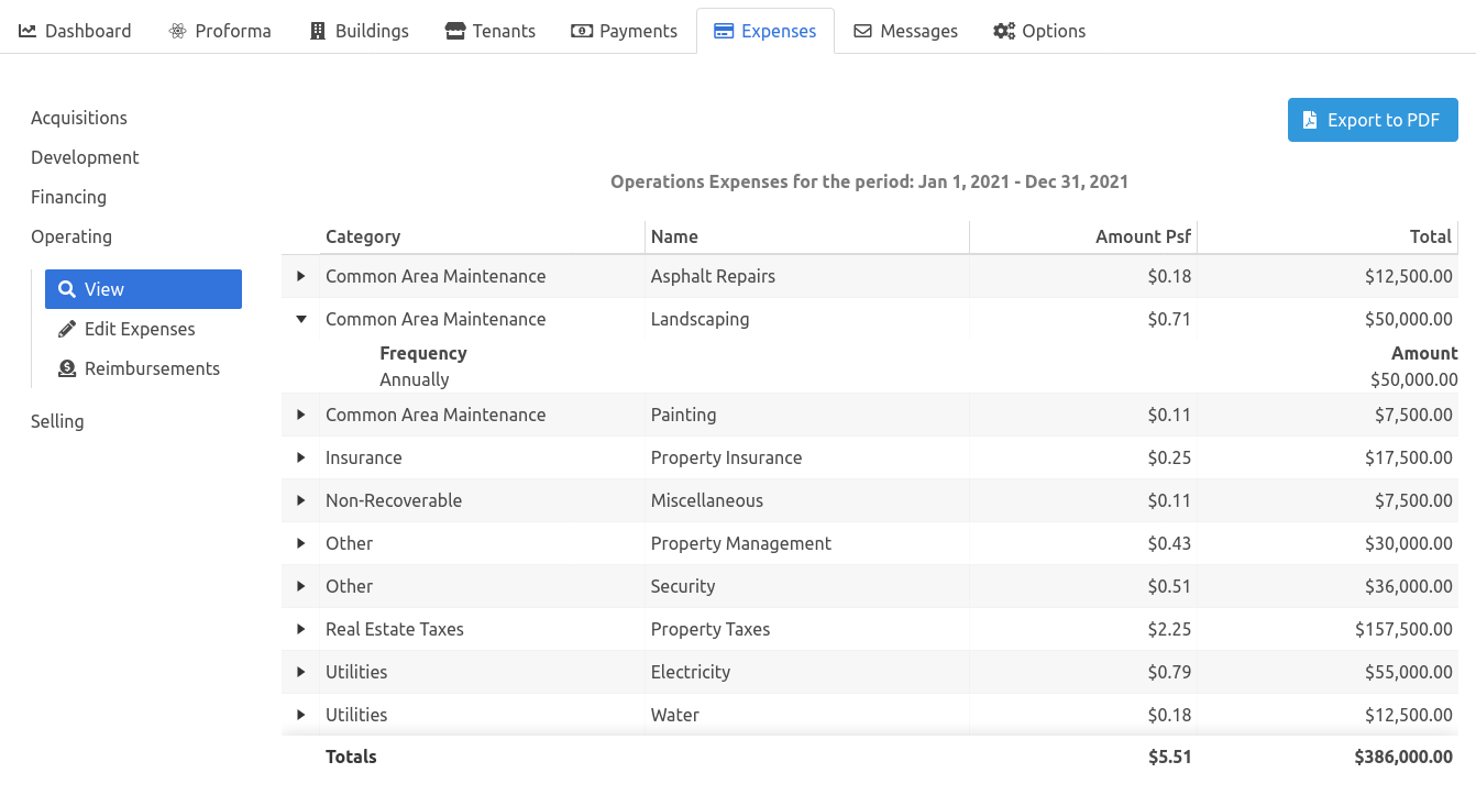 View Expenses